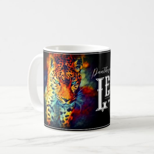 Leopard Kaffeetasse (Vorderseite Links)
