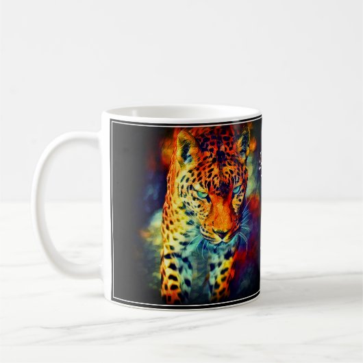 Leopard Kaffeetasse (Links)