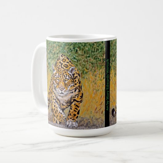 Leopard Kaffeetasse (Vorderseite Links)
