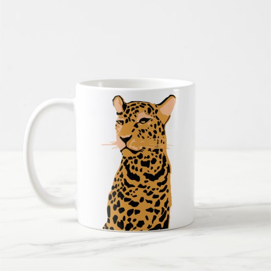 Leopard Kaffeetasse (Links)