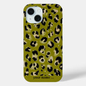 Leopard Kaki Print Case-Mate iPhone Hülle (Rückseite)
