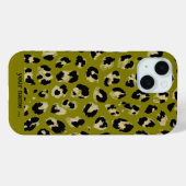 Leopard Kaki Print Case-Mate iPhone Hülle (Rückseite (Horizontal))