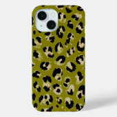 Leopard Kaki Print Case-Mate iPhone Hülle (Rückseite)