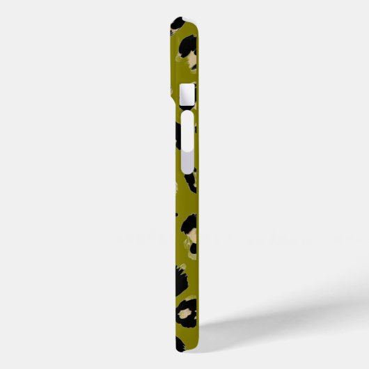 Leopard Kaki Print Case-Mate iPhone Hülle (Rückseite / Links)
