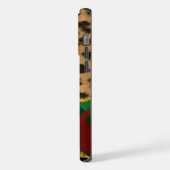 Leopard Kariert iPhone Hülle (Linke Seite)