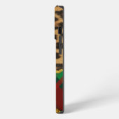 Leopard Kariert iPhone Hülle (Linke Seite)