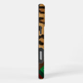 Leopard Kariert iPhone Hülle (Rechte Seite)