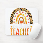 Leopard Kariert Rainbow One Thankful Teachkin Pump Mousepad (Mit Mouse)