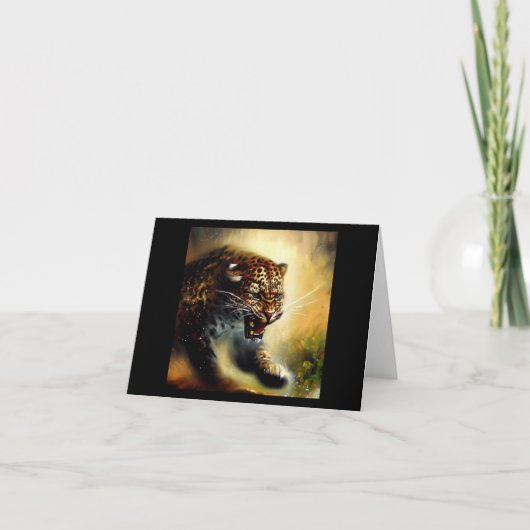 Leopard Karte (Vorderseite)