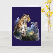 Leopard-Karte #1 Karte (Gelbe Blume)