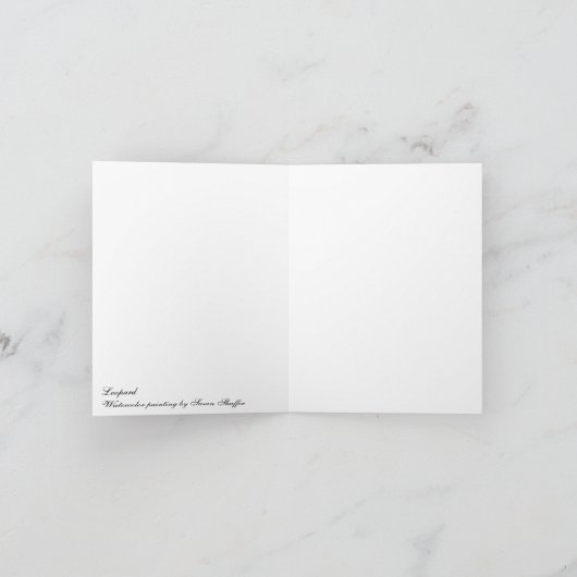 Leopard-Karte Karte (Innenseite)