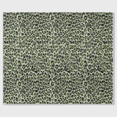 Leopard, Käse, Grün Geschenkpapier (Flach)