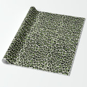 Leopard, Käse, Grün Geschenkpapier (Ungerollt)