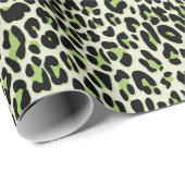 Leopard, Käse, Grün Geschenkpapier (Rolleneckpunkt)