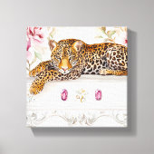 Leopard-Katze Leinwanddruck (Vorderseite)
