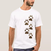 Leopard-Katzenklatsche gleitet asymmetrische Felge T-Shirt (Vorderseite)