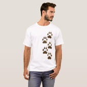 Leopard-Katzenklatsche gleitet asymmetrische Felge T-Shirt (Vorne ganz)