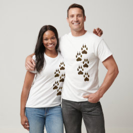 Leopard-Katzenklatsche gleitet asymmetrische Felge T-Shirt