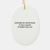 LEOPARD KERAMIK ORNAMENT (Hinten)