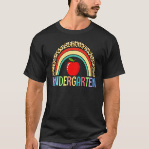 Leopard Kindergartenlehrer kinderback to school T-Shirt