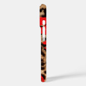 Leopard Kiss Lippenstift küsst Case-Mate iPhone Hülle (Rückseite / Links)