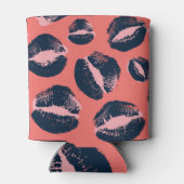 Leopard Kiss: Lipstick-Mode Dosenkühler (Rückseite)