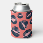 Leopard Kiss: Lipstick-Mode Dosenkühler (Kanne Rückseite)