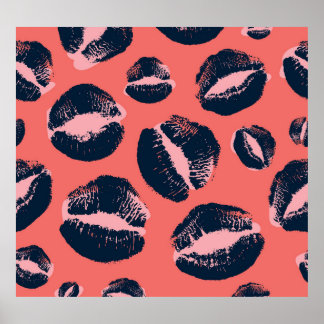 Leopard Kiss: Lipstick-Mode Poster