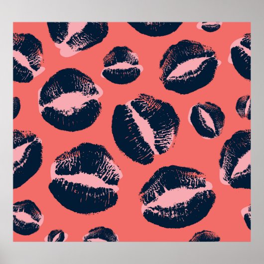 Leopard Kiss: Lipstick-Mode Poster (Vorne)