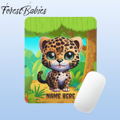 Leopard Kitten Jungle Wildlife Animal Mousepad