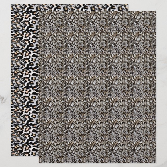 Leopard kleines zweiseitiges Design (Vorne/Hinten)