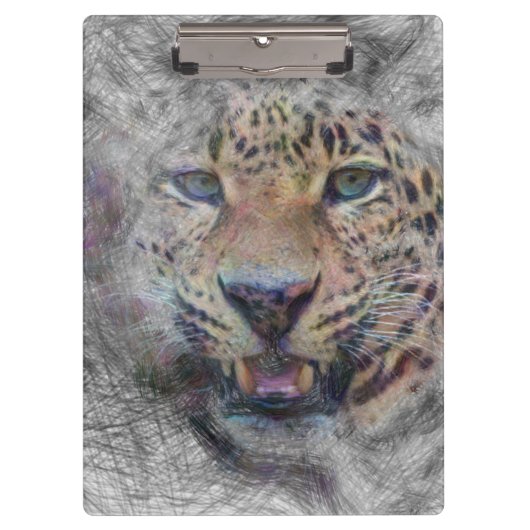 Leopard Klemmbrett (Vorderseite)