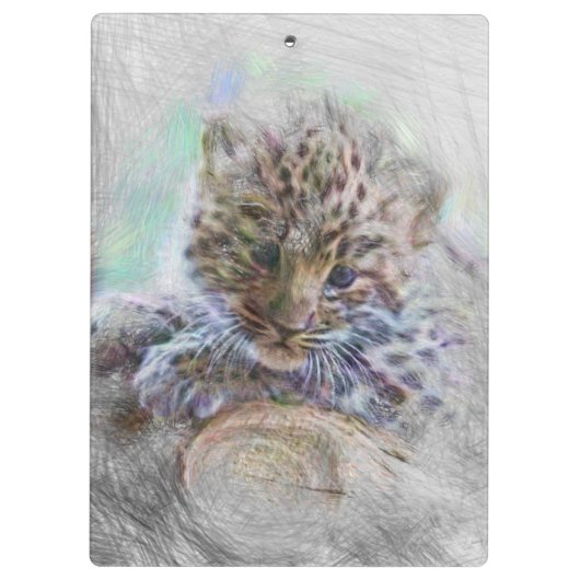 Leopard Klemmbrett (Rückseite)