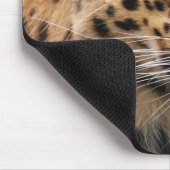 Leopard-Kopfschuss Mousepad (Ecke)