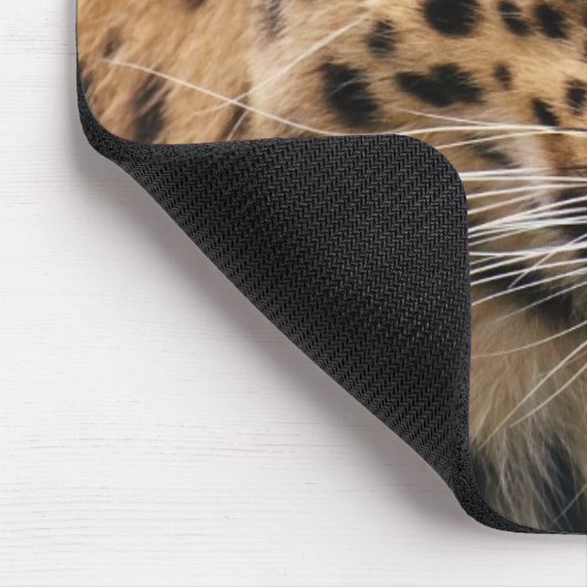Leopard-Kopfschuss Mousepad (Ecke)