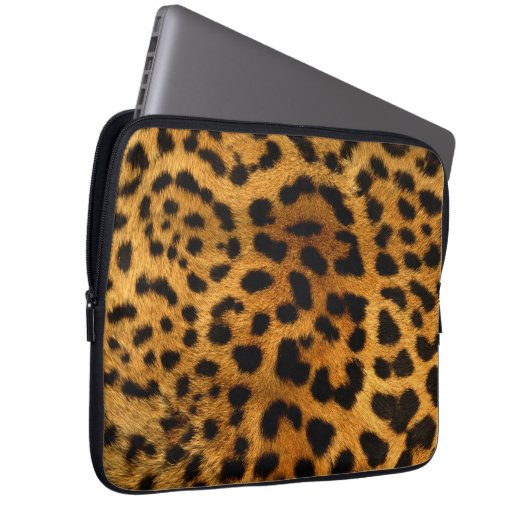 Leopard-Körper-Pelz-Haut-Kasten-Abdeckung Laptopschutzhülle (Vorne Rechts)