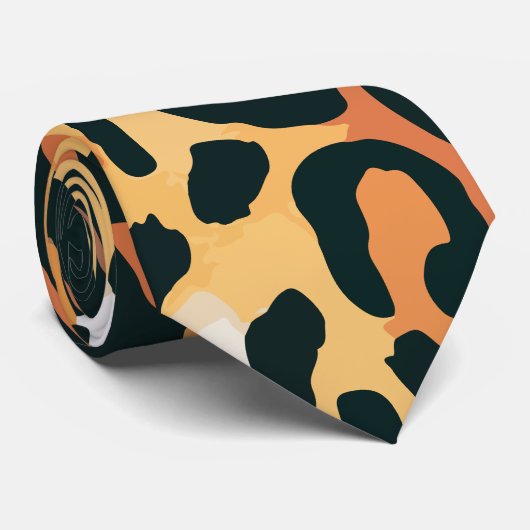 Leopard Krawatte (Gerollt)