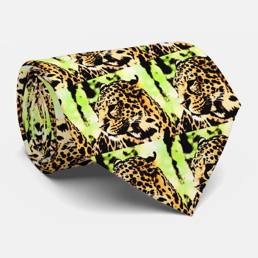 Leopard Krawatte (Gerollt)