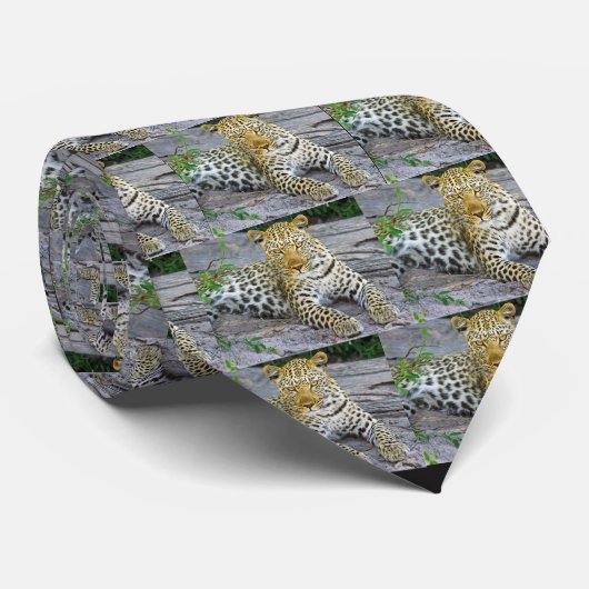 Leopard Krawatte (Gerollt)