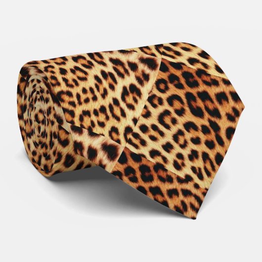 Leopard Krawatte (Gerollt)