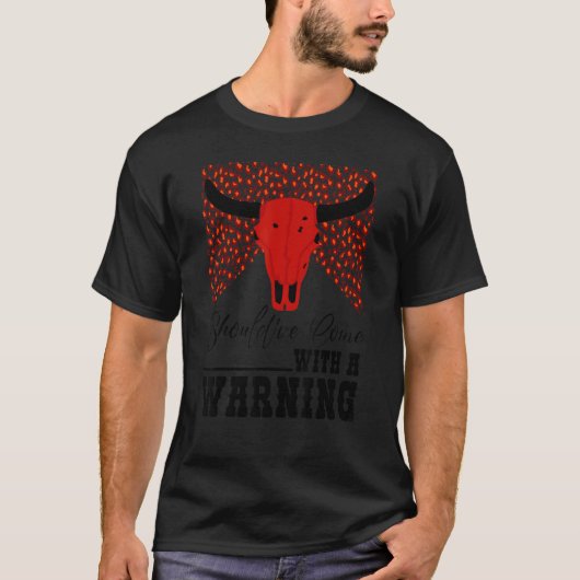 Leopard-Kuh-Schädel hätte mit einer Warnung kommen T-Shirt (Vorderseite)