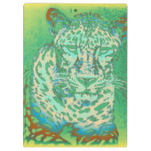 Leopard-Kunst Klemmbrett (Rückseite)