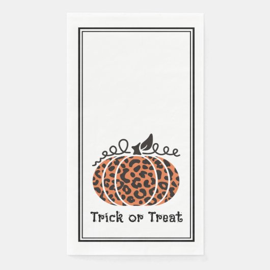 Leopard-Kürbis-Druck Serviette (Vorderseite)