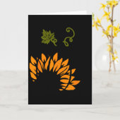 Leopard-Kürbis-Sonnenblume-Herbst-Herbst-Halloween Karte (Gelbe Blume)