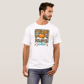 Leopard Kürbis Süchtiger Herbstlaub T-Shirt (Vorne ganz)