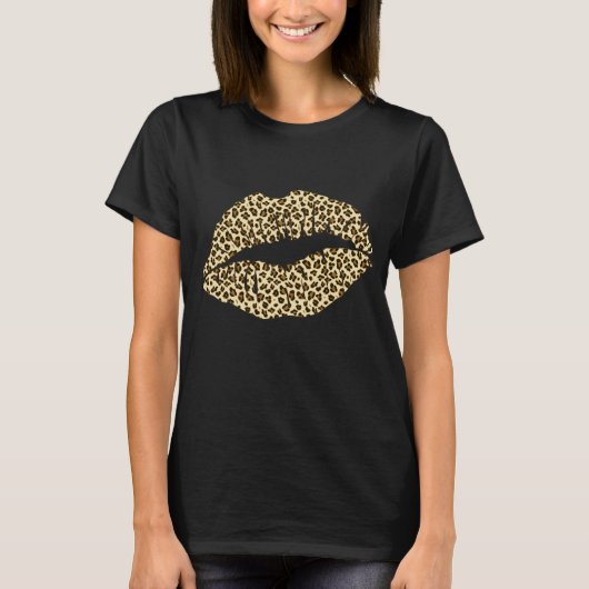 Leopard-Kuss T-Shirt (Vorderseite)