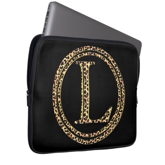 Leopard L Laptopschutzhülle (Vorne Rechts)