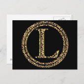 Leopard L Postkarte (Vorne/Hinten)