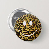 Leopard-Lächeln Button (Vorne & Hinten)