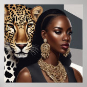 *Leopard Lady-Poster Poster (Vorne)